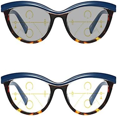 МинЦл Прогресивни мултифокални очила за сонце за сонцето, фотохромички очила за читање дами далеку и во близина на двојна употреба