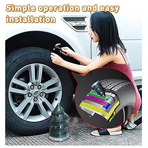 Zhonghao 20pcs поправка на гумени нокти, нокти за поправка на гуми за автомобили, вакуумски гуми за поправка на гуми за брза