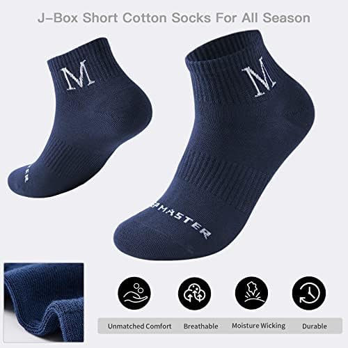 J-кутија 8/6 парови машки памучни чорапи тенки ниско сечење дише лето