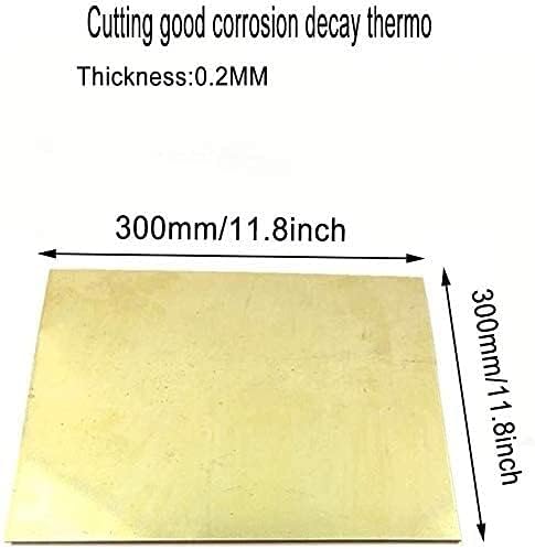 Кејкинг месинг плоча чиста бакарна листока фолија месинг златен филм фолија плоча H62 DIY експеримент Дебелина на листот од 0,2