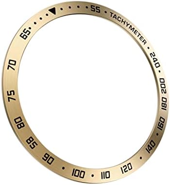 Myccok метал часовник прстен компатибилен за Galaxy Watch4 44mm гребење за заштита од метал кутија стил E