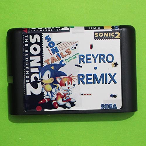 Sonic 2 Retro Remix 16 Bit MD Card Card за Sega Mega Drive за Genesis-NTSC-J