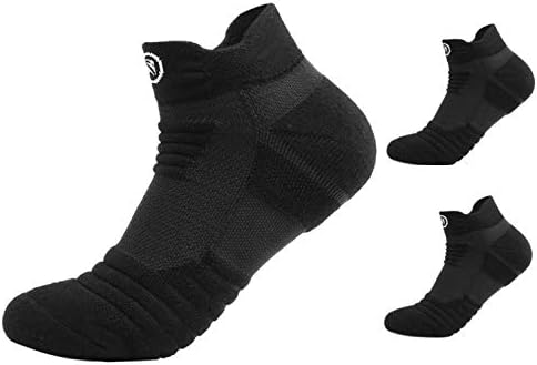 Атлетски чорапи со ниски редови на мажите, дишените обични перничиња чорапи за глуждот за кошарка што трчаат обични спортски чорапи