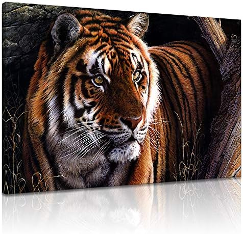 Клвос диво животно платно wallидна уметност А жестокост кралски бенгал тигар слики за wallидно сликарство печатење на платно