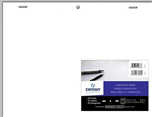 Canson Artist Series Comic Animation Acme Punched Paper, најголемиот дел од пакетот, 8,5x11 инчи, 100 листови - уметнички труд за возрасни