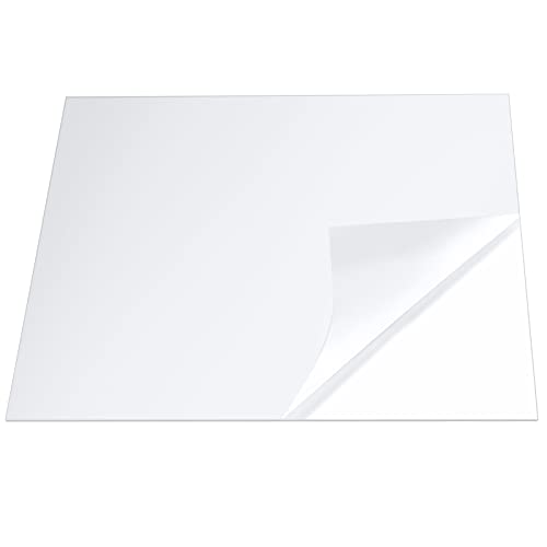 Mukchap 6 пакет акрилен плексиглас лист, 1/8 x 12 x 12 инчи чисти акрилни плексиглас панели со заштитен филм, пластична стаклена плоча