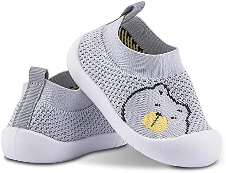 Pluatyep Бебе дете за прв пат шетање чевли за нелигаш, новороденчиња девојчиња меки единствени модни модни здив плетени решетки за чорапи