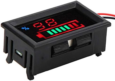 Индикатор за капацитет на батеријата YB27VE, дигитален LED монитор на капацитет на батеријата Монитор на напон и електрична енергија