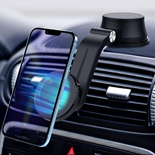 Outxe Magnetic Car Mount компатибилен со iPhone 13/12Pro Max Mini и Magsafe, 360 ° прилагодлив силен магнетски држач за автомобили