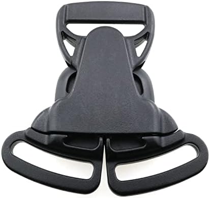 Hjgarden Split Release Buckle 4PCS црна пластична распрскувачка тока 1 Три-насочен стол за јадење столче тока