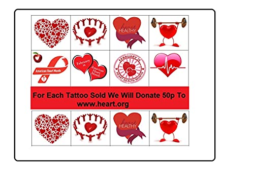 Американска фондација за срце привремени тетоважи