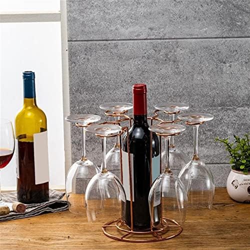 Aloncegjbj држач за држачи за вина решетка за стакло, држач за стакло, countertop stemware чаши чаши чаши приказ железо шест контра складирање