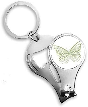 Зелена пеперутка змејска уметност деко подарок моден ноил прстен прстен клуч за шишиња со шише со шише, клипер
