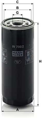 Mann-Filter W 735/2 филтер за масло за спин-на