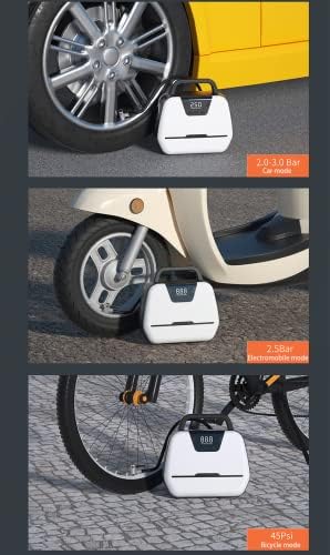 Преносен инфлатор на гуми, воздушна пумпа за воздушна компресор за автомобилски гуми мотоцикли со мотоцикли на воздухот душек