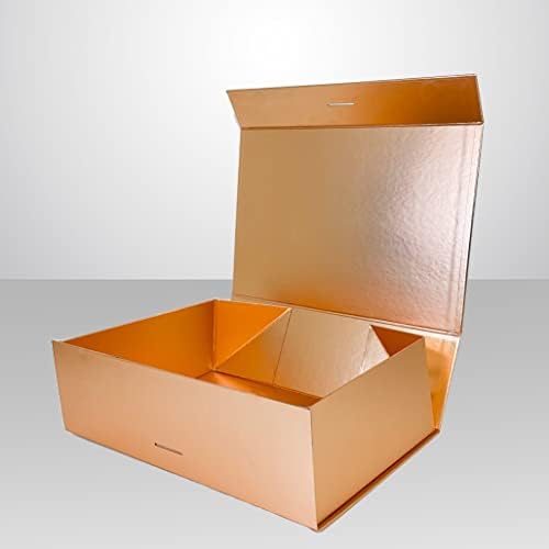 Пакет 2 пакет Луксузни Преклопни Подарок Кутија Со Отстранлив Лента | Склопувачки Кутија &засилувач; Магнетни Затворање | Свадби,