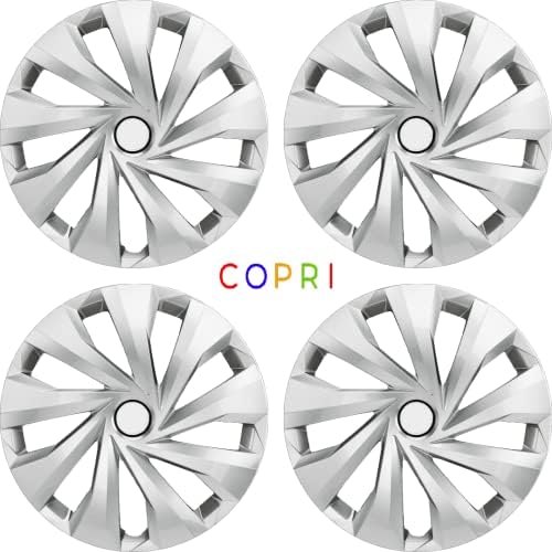 Копри сет од покривка од 4 тркала од 14 инчи сребрен Hubcap Snap-on Fit Citroen