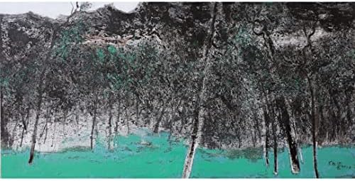 51 Оригинални дрвја за сликање од познат сликар, Вудс уметнички дела Акрилно платно уметнички сценографии од Ву Динглиу - колекционерско