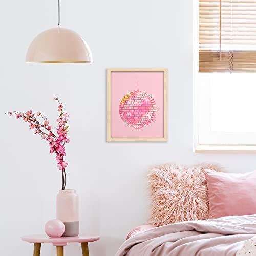 Декора за кукавица од Ленкиин, чизми со диско топка, како жешка розова wallидна постела за тинејџерка, украсна декорација на