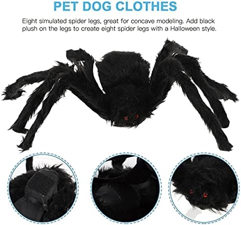 Паткав Ноќта на вештерките мачка куче пајак костум костум пајак миленичиња облека смешни кученца облека празнично облекување додатоци за