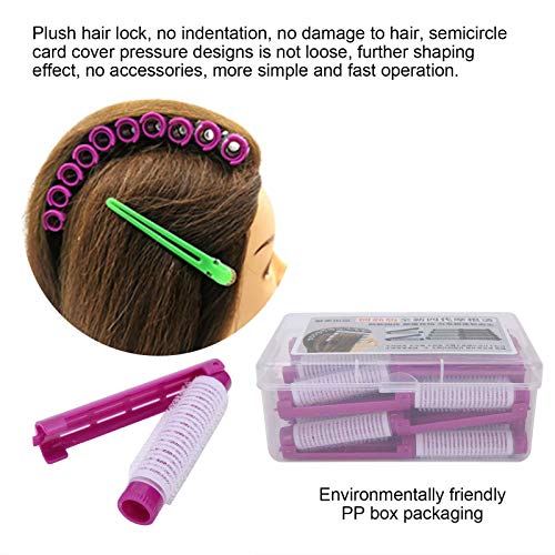 20 парчиња шипки за коса за коса, кратки шипки за ладни бранови пластични шипки за вртење на косата за виткање на коса, карачи за шипки, алатки