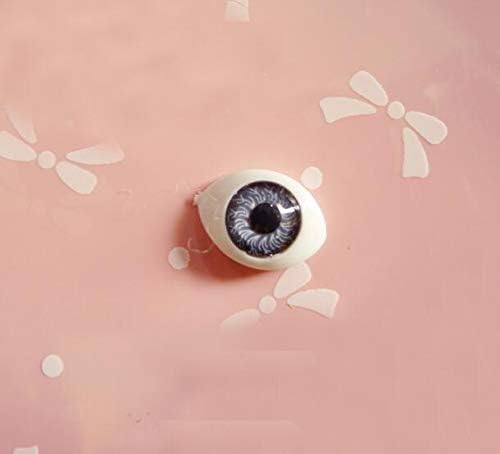 Upstore 8 пара шарена овална форма пластична очното јаболко занаетчиски очи комплет DIY шиење занаетчиска декорација кукла за
