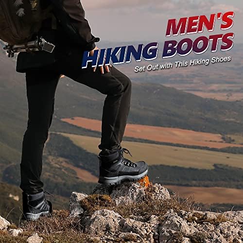 @ R Cord Mens Choking чизми кои не се лизгаат водоотпорни чевли за пешачење за мажи со поддршка на глуждот, трајни чизми на отворено