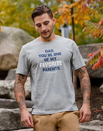 Lifeивотот е добра машка графичка маица маица омилен татко