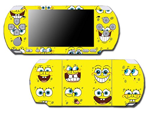 Spongebob SquarePants Sponge Bob Patrick се соочува со цртани филмови видео игра винил декларална налепница на кожата на Sony PSP PlayStation