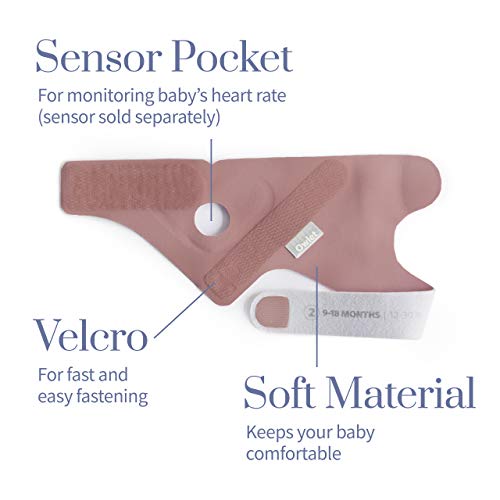 Овала додаток ткаенина чорап за соништа чорап бебе монитор, одговара на бебиња од 0 до 18 месеци, правлива роза