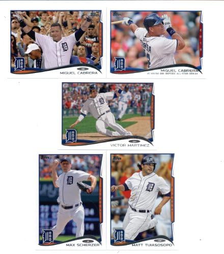 2014 Топс Детроит Тигерс Бејзбол картички сет