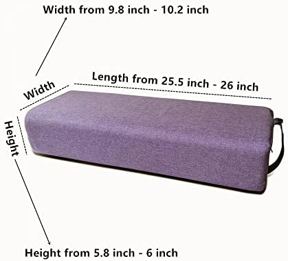 NGT Јога Болстер Перница Покриена удобна перница за медитација Заменете го куќиштето, вклопена за големина со должина од околу 26 инчи со