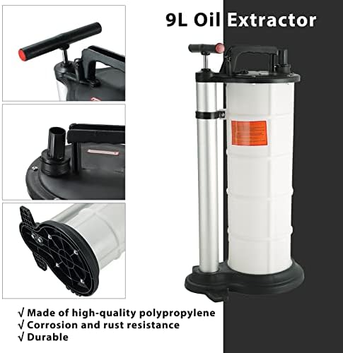 Променувач на екстрактор на течности на ацимнерско масло | 9L Прирачник за екстрактор на масло за вакуумска евакуација на автомобилски