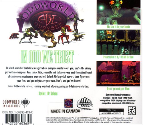 Oddworld: Abe's Oddysee - компјутер