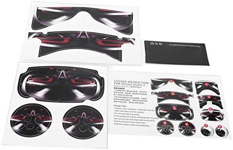 Заштитни налепници за слушалки VR контролори, сет за покривање на кожата PVC, налепница за слушалки за VR и контролор, налепница кожа