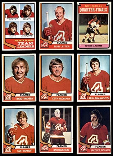 1974-75 Топс Калгари Флејм во близина на екипата сет Калгари Флејм VG/EX Flames