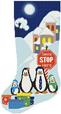 Cross Stitch Model Cristmas Pdf, PDF, модерна бројана лесна симпатична пингвин зимски едноставен вкрстен бод дизајн за почетник, Дедо Мраз,