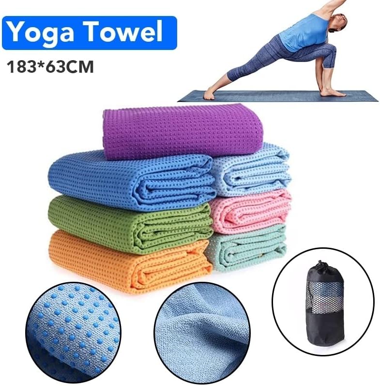 Lxxsh анти-лизгачки микрофибер јога мат пешкир домашна фитнес фитнес пилатес подлога ќебиња меко покритие