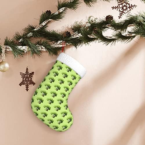Божиќна брокула Божиќно порибување 18 инчи Божиќ што виси чорап класичен празник за украсување чорапи