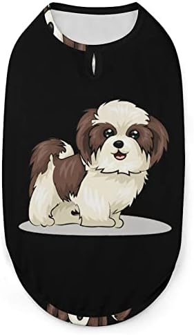 Shih Tzu Dog Dog Vest Pullover Petweas Sweatshirt Dog јакна облека за мали средни кучиња и мачки 2xl