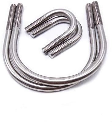 Завртки 4PCS M10 Стандарден не'рѓосувачки челик u завртка на завртката во облик на цевката за прицврстувачи на цевките за завртки
