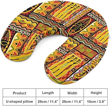 Африкански тенџере историски елементи перница меморија пена за патување со вратот, во облик на поддршка на вратот на главата