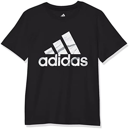 маица со кратки ракави на адидас момчиња, маица за лого на бос