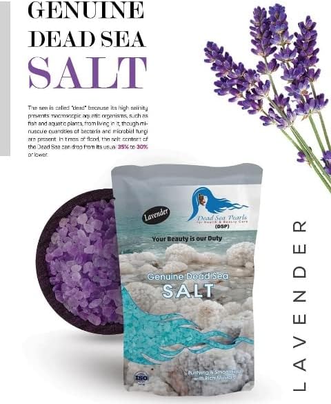 Мртво море сол лаванда природна бања 10.5oz / 300gr соли чисти минерали фино жито