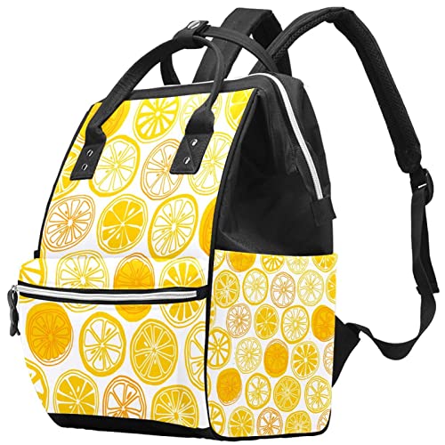 Жолта Портокалова Лимон Парчиња Шема Пелена Торба Торби Мумија Ранец Голем Капацитет Пелена Торба Нега Патна Торба За Нега На Бебиња