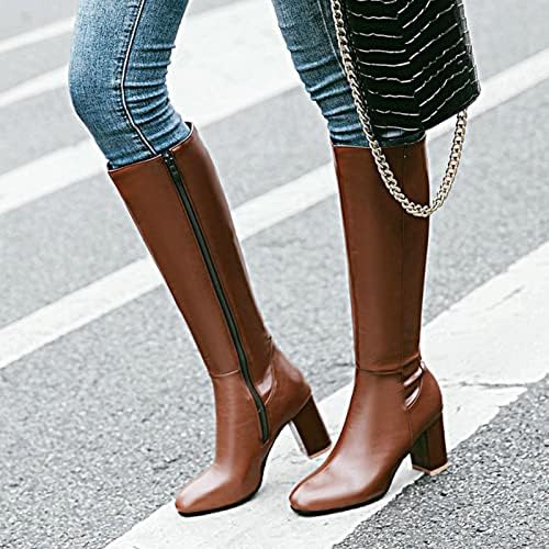 HCJKDU женски колено високи чизми чинки потпетици обични чевли за чевли за поддршка на чевли за поддршка на чевли за чизми за костуми