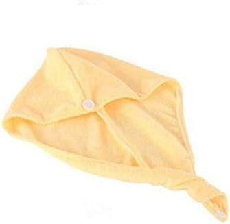 Womenените цврста боја Брзо сушење пешкир за коса плус густа абсорбента капа за туширање Брза мека бања со длабока климатизација