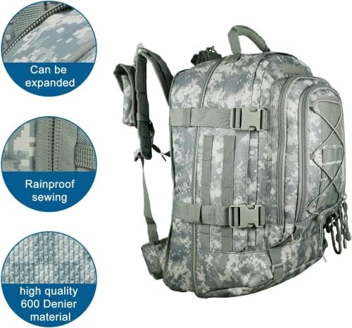 XWL Спортски воен тактички напад тактички тактички торбички за прашка за отворено за пешачење за кампување лов на училиште итн.