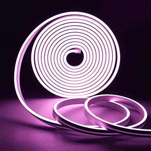 Не -брендирани LED јаже светла Неонски ленти светла отворено водоотпорен флексибилен силиконски цевка светло 12V 3.28ft за роденденски