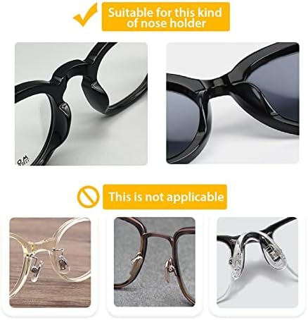 ПОДЛОГА За Нос ОД ОЧИЛА ЗА Очила, Влошки За Нос За Лепило Против Лизгање, Меки Силиконски Влошки За Носот На Воздушната Комора За Очила Очила За Сонце